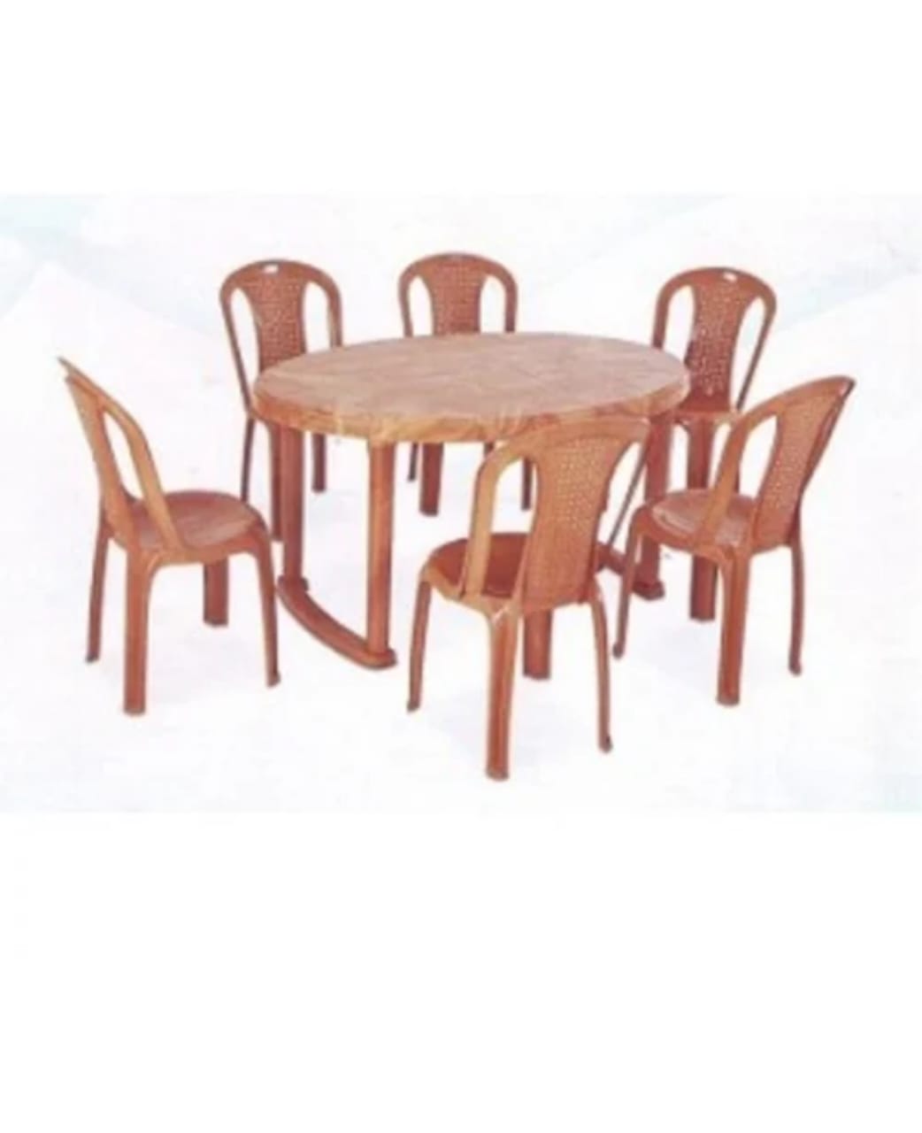 Round table with chairs